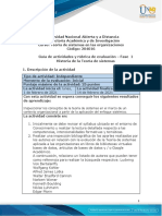 Guía de actividades y rúbrica de evaluación - Fase 1 - Historia de la Teoría de sistemas