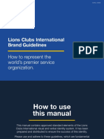 Lions Clubs International Brand Guidelines: How To Represent The World's Premier Service Organization