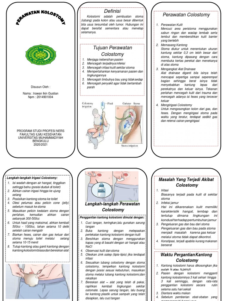 Leaflet Perawatan Colostomy Pdf