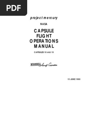 Capsule Flight Operations Manual Capsules 18 and 19