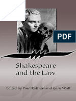 Shakespeare and The Law by Paul Raffield, Gary Watt