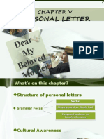 Power Point Personal Letter