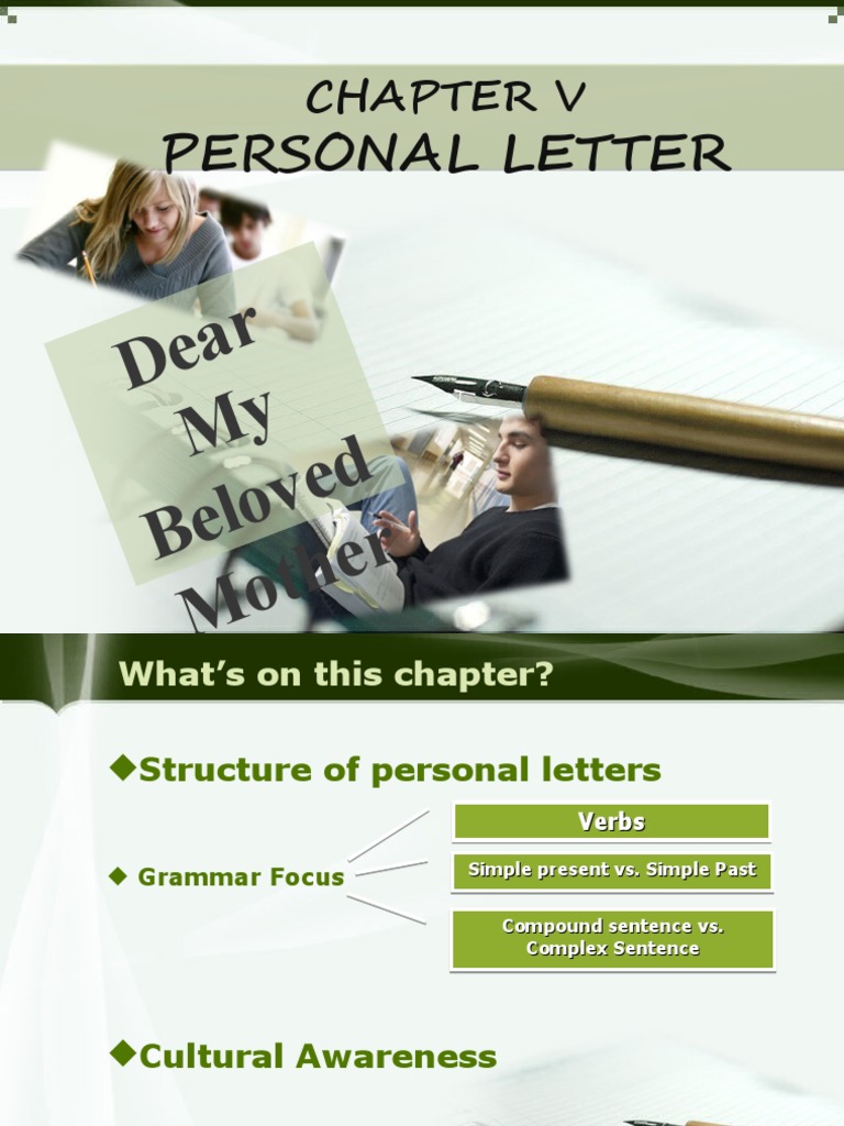 Structure of Personal Letters | PDF | Question | Subject (Grammar)