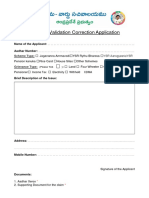 6 Step Validation Correction Application Form