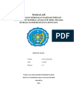 Makalah Evaluasi Kinerja Aparatur