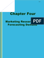 Chapter Four: Marketing Research and Forecasting Demand