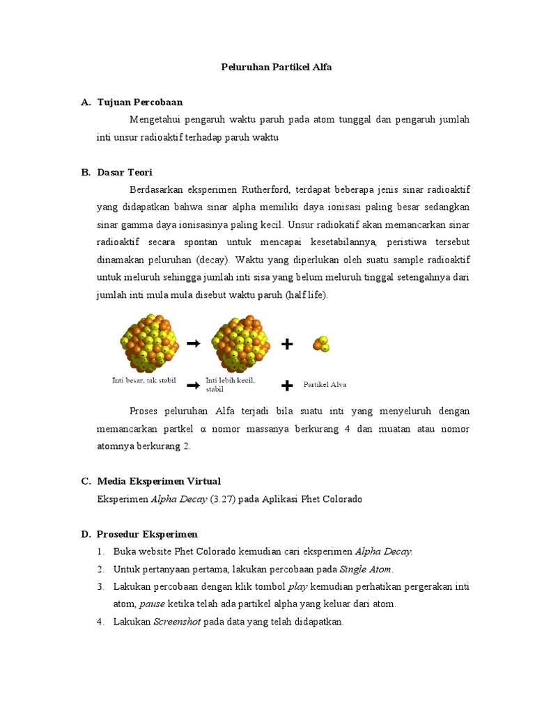 Peluruhan Partikel Alfa Pdf