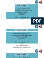 Sosialisasi SPAI Ganjil 2020