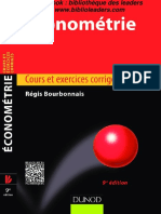 356755173 Econometrie Regis Bourbonnais 9eme Edition
