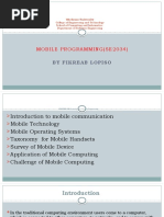 Mpbile Programing Chapter 01