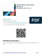 Reading Passage 1: IELTS Mock Test 2021 January