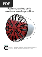 Recommendations for the selection of Tunneling Machines-ITA