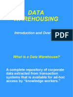 Data Warehousing: Introduction and Overview