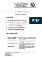 Design of Reinforced Concrete Answers of Assignments Main Content