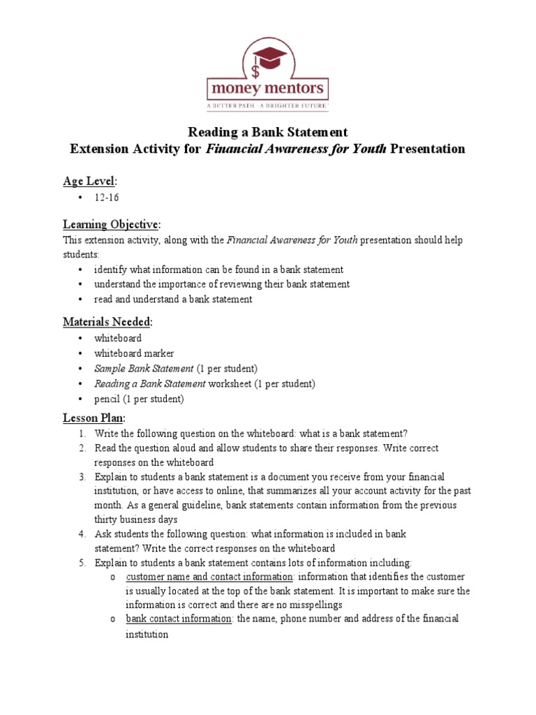 Bank Statement Template 21 | PDF | Transaction Account | Deposit Account