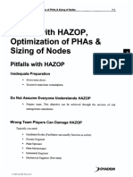 Pitfalls with HAZOP,