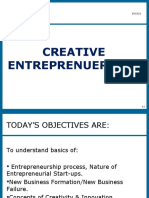 Creative Entrepreneurship9 Nov
