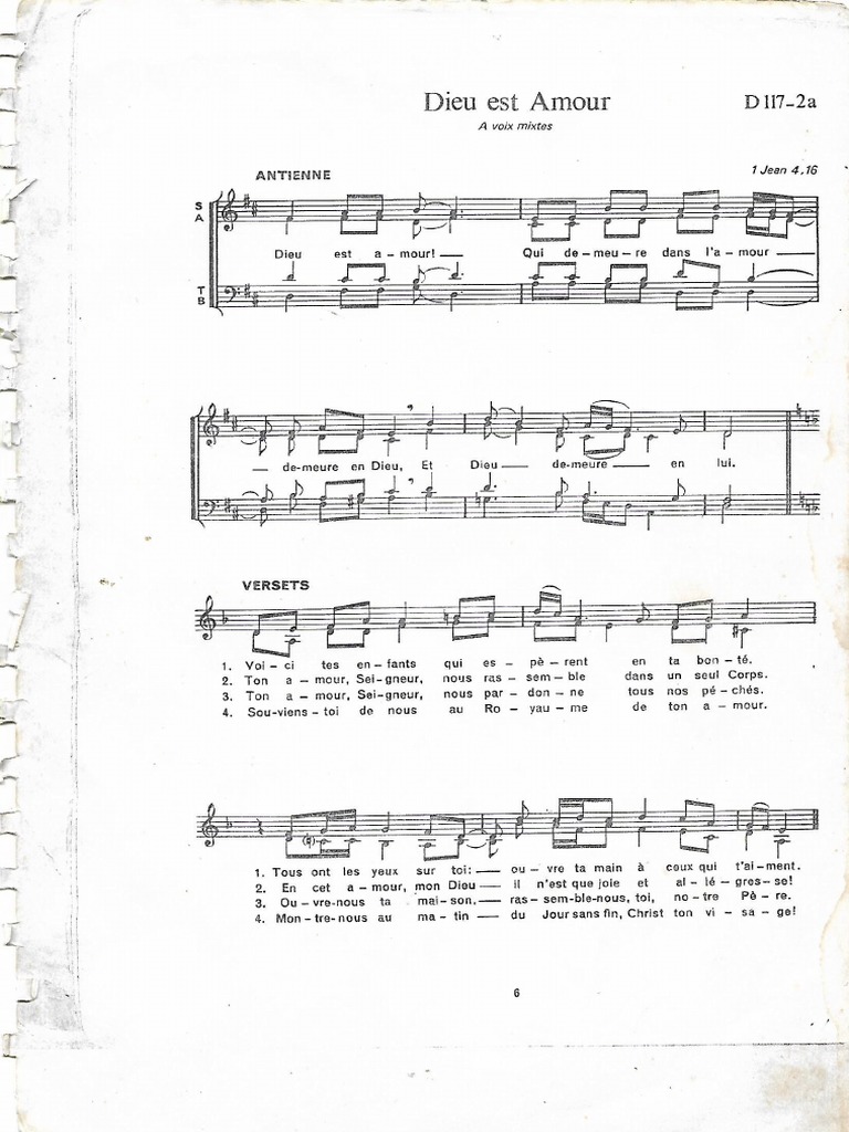 Dieu Est Amour D117 2a Pdf