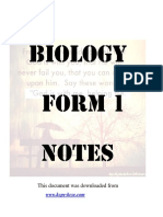 Biology Form 1 Notes