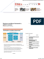 Business Excellence Framework a Guide to Success