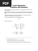 Linear Regression Problems With Solution