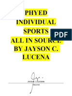 Phyed Individual Sports All in Source by Jayson C. Lucena