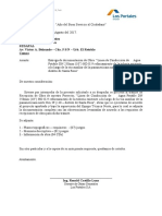 Carta Recepcion Docuementacion - Sedapal