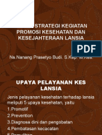 Isu Isu Strategi Kegiatan Promosi Kesehatan Dan Kesejahteraan Lansia