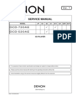 Service Manual: DCD-720AE DCD-520AE