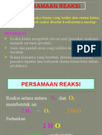 Persamaan Reaksi