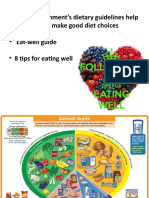 UK Government Dietary Guidelines Help People Make Good Choices