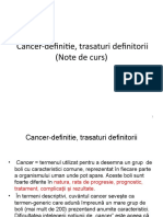 Cancer-definitie, trasaturi         definitorii (PP)