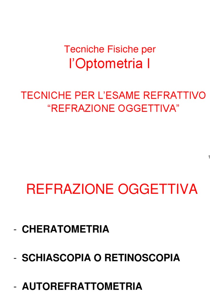 Appendice A Retinoscopio o Schiascopio PDF