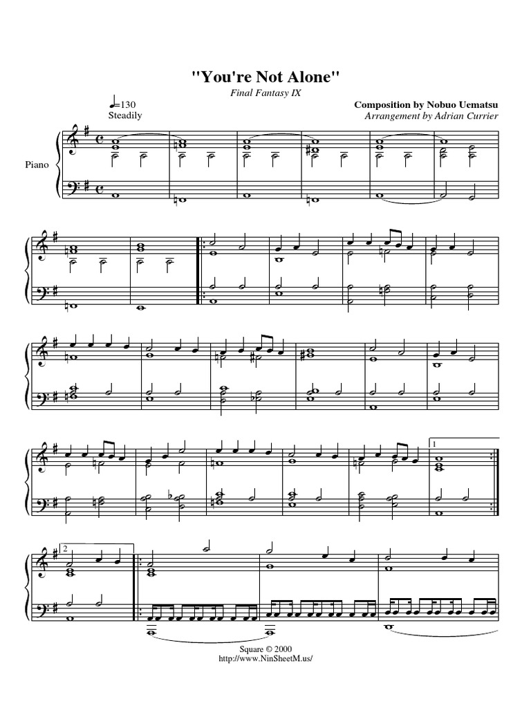 ファイナルファンタジーⅨ 9 楽譜 FINAL FANTASY IX ピアノ Final Battle Sheet Music for Piano (Solo) | MuseScore.com