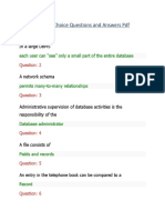 DBMS Multiple Choice Questions and Answers PDF: in A Large DBMS