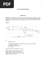 Image Processing: Problems: Exercise 2.2 A Camera With A Focal Length of F 50 MM Is Used To Take A Photo of A Vertical