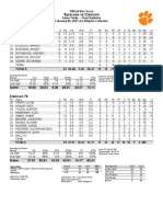 Syracuse at Clemson box score