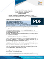 Guia de Actividades y Rúbrica de Evaluación - Fase 1 - Reconocimiento de Conceptos Previos de La Inferencia Estadística