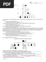 Pedigree Worksheet