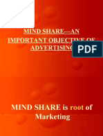 Mind Share - An Important Objective of Advertising