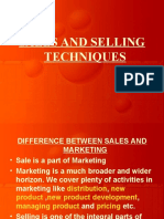 Sales and Selling Techniques