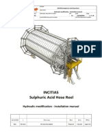 Incitias Sulphuric Acid Hose Reel: Hydraulic Modification - Installation Manual