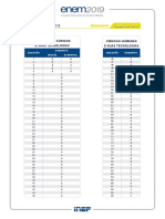 Gabarito 1 Dia Caderno 2 Amarelo Aplicacao Regular