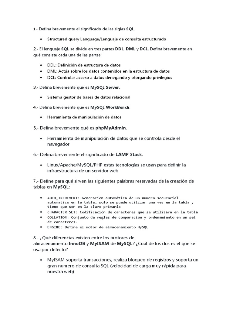 Guía Básica de SQL y MySQL | PDF | Mi sql | SQL