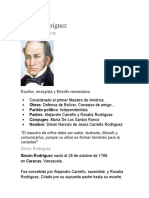 Biografia de Simón Rodríguez