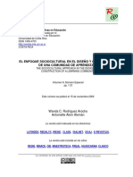 El Enfoque Sociocultural en El Diseño y Construcción de Una Comunidad de Aprendizaje