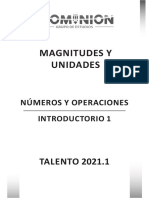 NUMEROS - INTRO 1 - Magnitudes y Unidades - CLASE