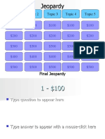 Jeopardy Template