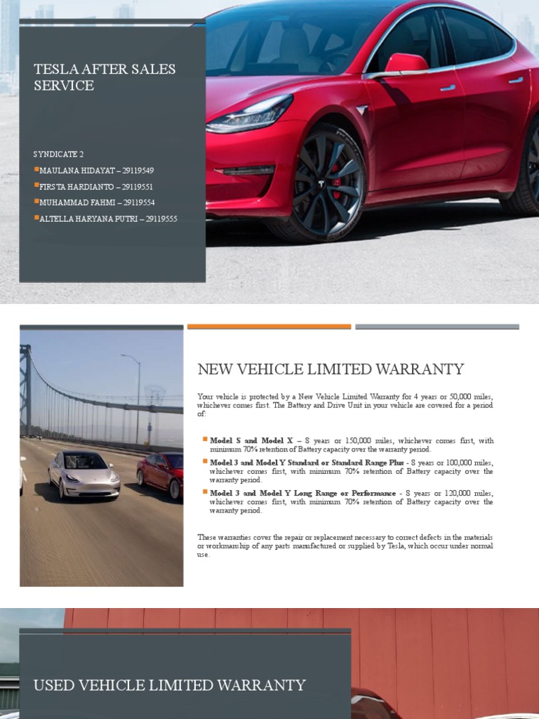 Tesla After Sales Service Warranties PDF Tesla Model S Electric