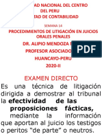 Semana 14 Tecnicas de Litigacion Juiciosobjeciones 2020